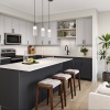 kitchen with an island